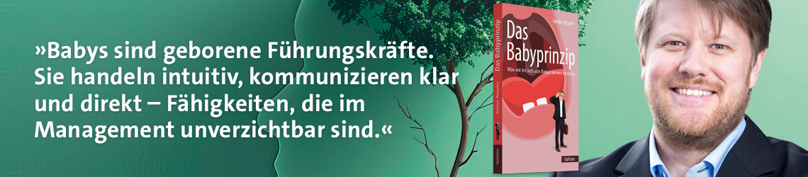 Baby sind geborene Führungskräfte. Sie handeln intuitiv, kommunizieren klar und direkt - Fähigkeiten, die im Management unverzichtbar sind.
